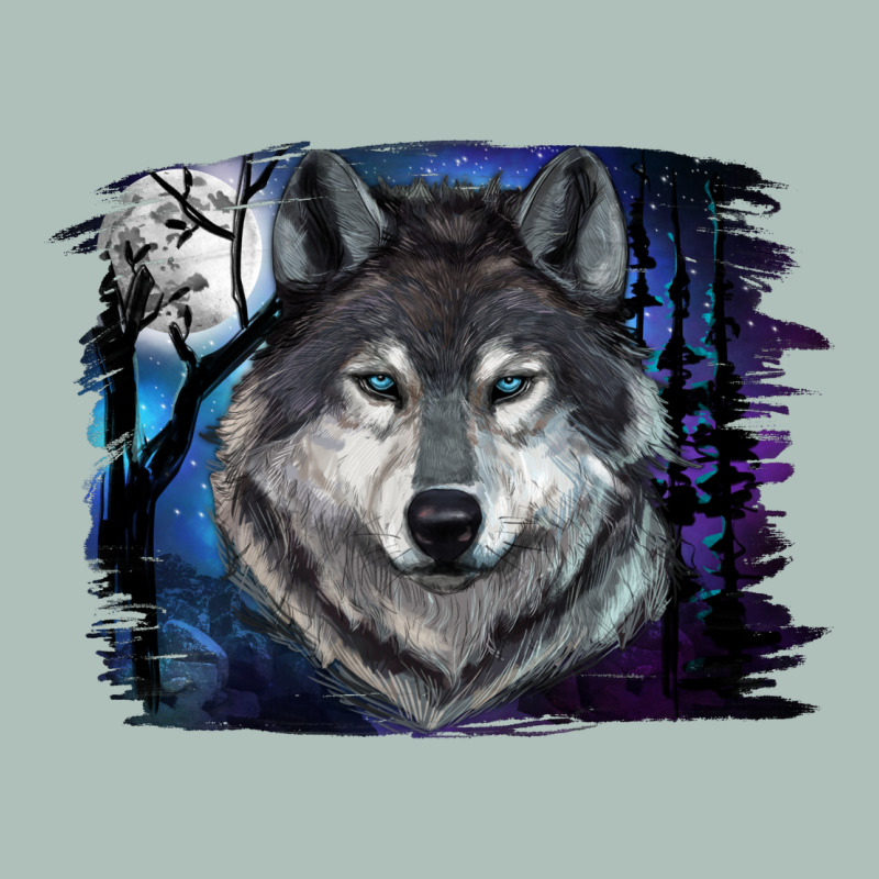 Wolf And Full Moon Heavyweight Hoodie by RanaPortraitStore | Teevron