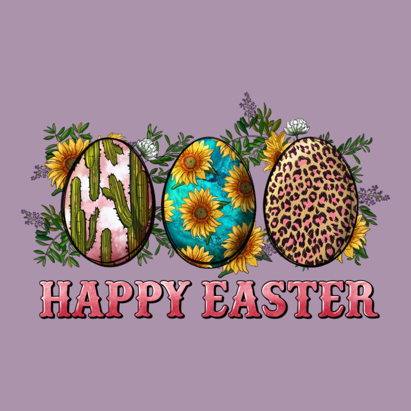 Happy Easter Eggs With Sunflower Leopard And Cactus Heavyweight Hoodie by RanaPortraitStore | Teevron