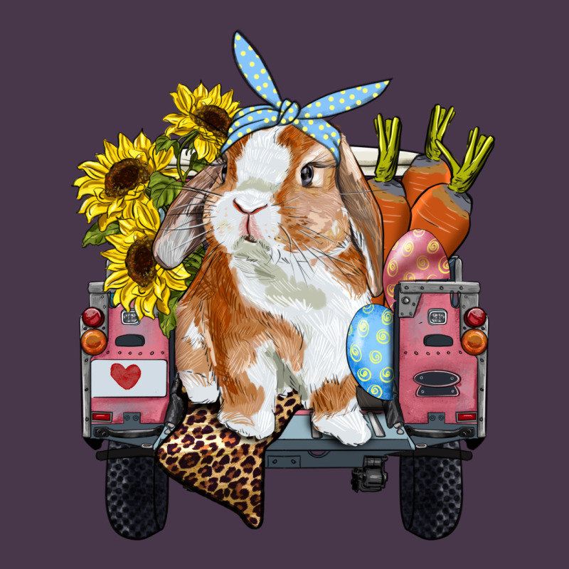 Easter Truck With Bunny Sunflowers And Eggs Heavyweight Hoodie by RanaPortraitStore | Teevron
