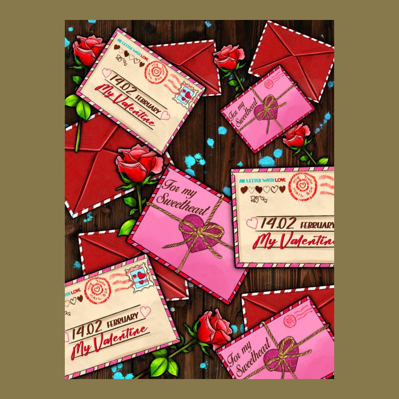 Love Letters With Roses  Air Premium Hoodie by AdoDesignShop | Teevron