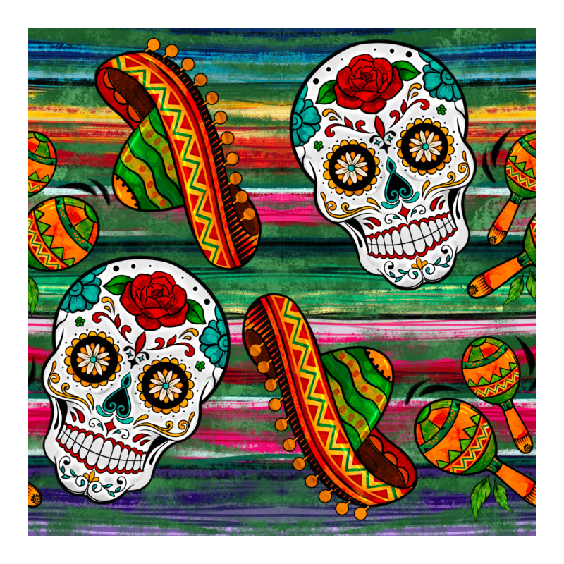 Sugar Skull Seamless Pattern Premium Hoodie by BundleAndBundleShop | Teevron