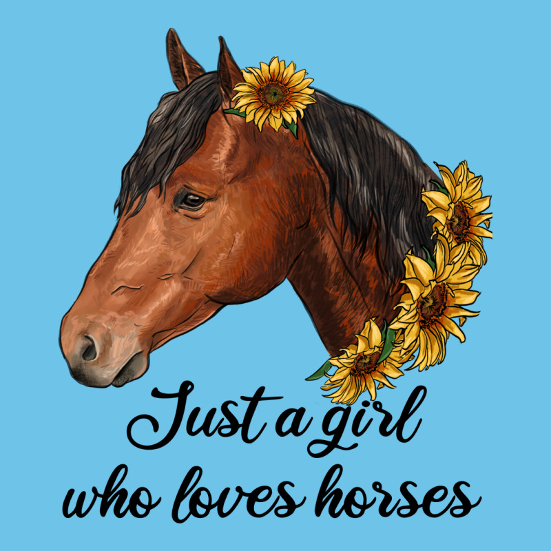 Just A Girl Who Loves Horses Premium Sweatshirt by RanaPortraitStore | Teevron