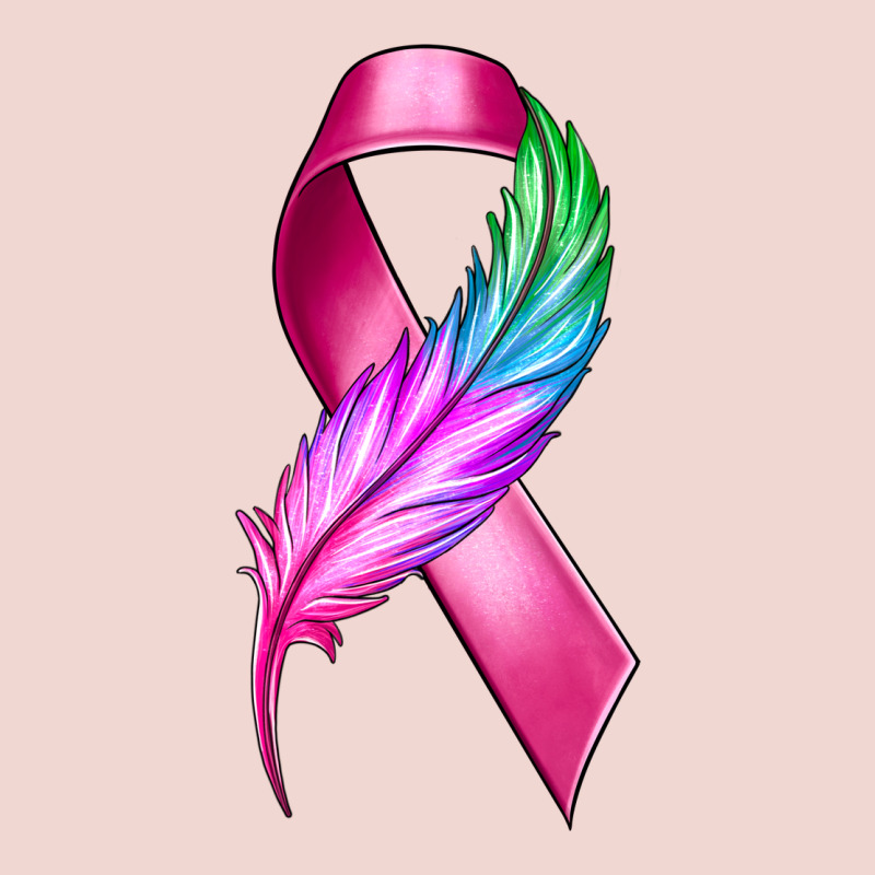Breast Cancer Ribbon With Feather Premium Sweatshirt by texasbilliewilder | Teevron