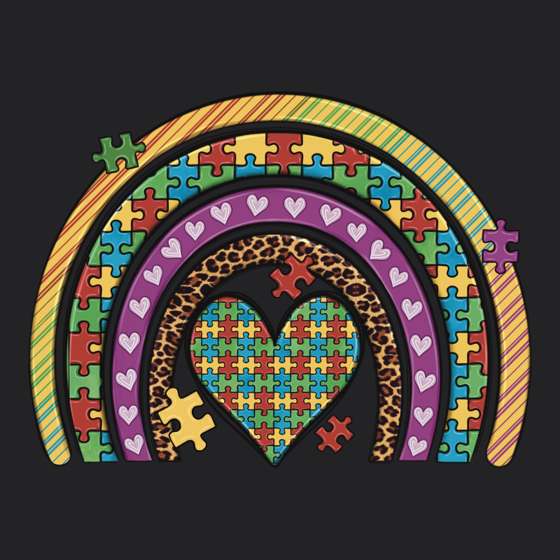 Autism Awareness Heart Leopard Rainbow Vintage Tee by Artiststas | Teevron