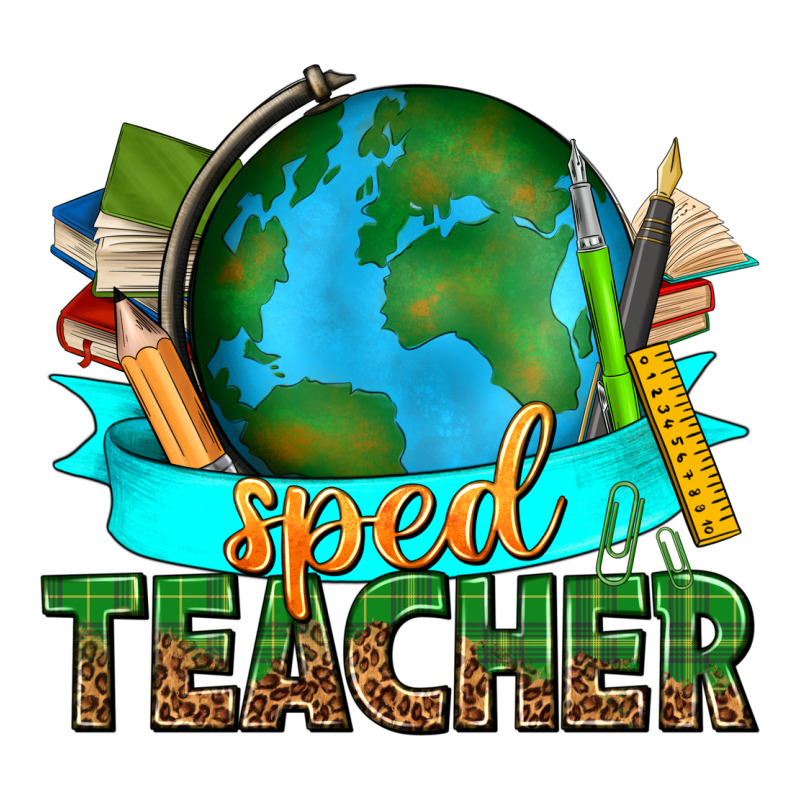 Sped Teacher With Earth Globe Heavyweight Hoodie by texasbilliewilder | Teevron