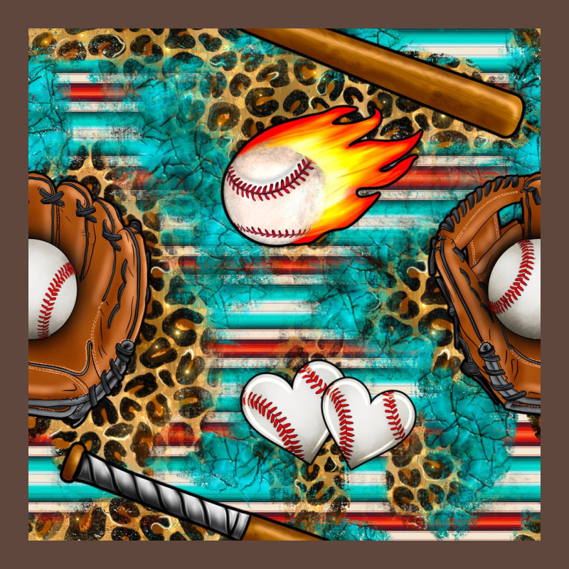 Baseball Glove And Bat With Serape Seamless Pattern Classic Tee by BundleAndBundleShop | Teevron