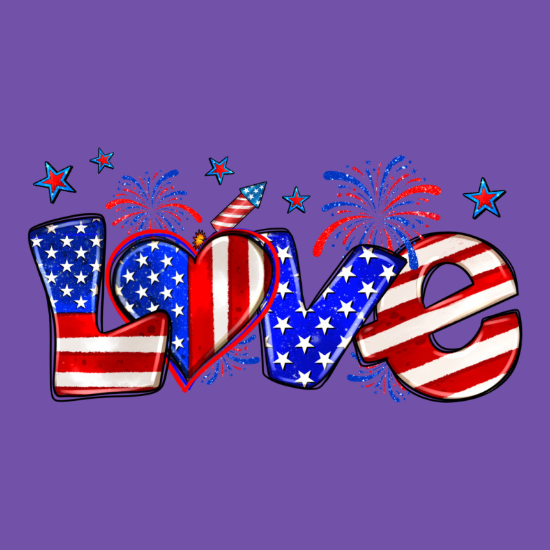 Love 4th Of July Premium Sweatshirt by Zillion Design Studio | Teevron