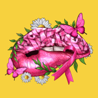 Breast Cancer With Ribbon Pink Lips Premium Sweatshirt | Teevron