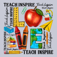 Teach Love Inspire Teacher Heavyweight Hoodie | Teevron