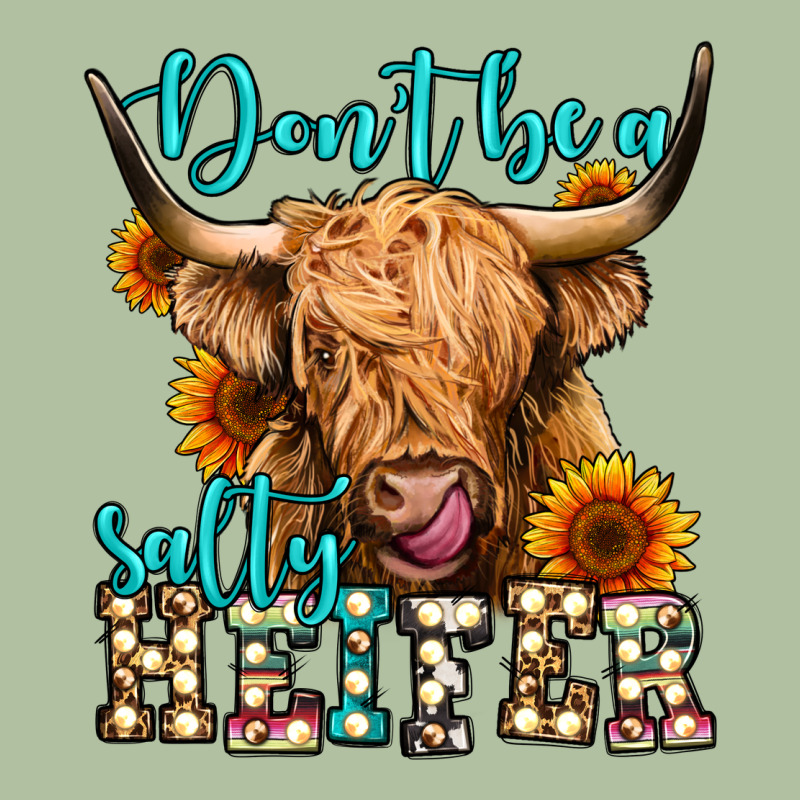 Don't Be A Salty Heifer Long Haired Cow Urban Hoodie by Jasminsmagicworld | Teevron