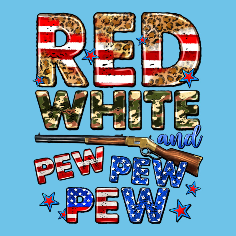 Red White And Pew Pew Pew Premium Sweatshirt by Zillion Design Studio | Teevron