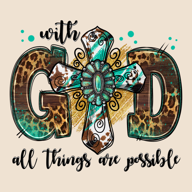 With God All Things Are Possible Gemstone Cross Urban Hoodie by Jasminsmagicworld | Teevron