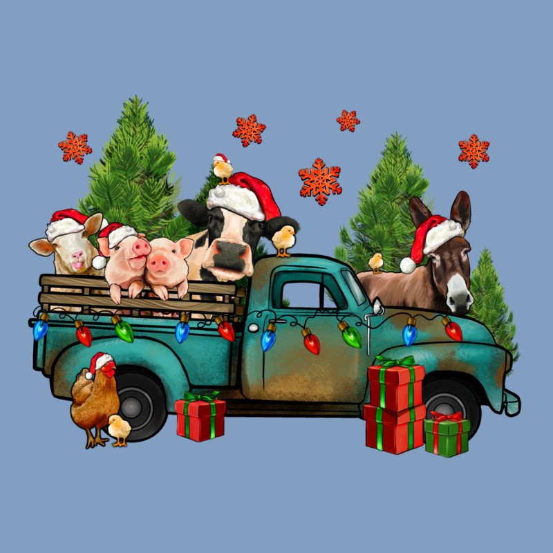Christmas Farm Animals Truck Urban Hoodie by Jasminsmagicworld | Teevron