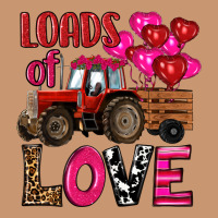 Valentine's Day Loads Of Love Tractor With Pin Heart Balloons Heavyweight Hoodie | Teevron