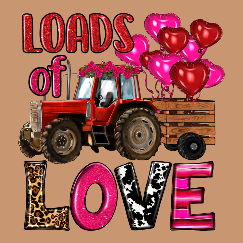 Valentine's Day Loads Of Love Tractor With Pin Heart Balloons Heavyweight Hoodie by RanaPortraitStore | Teevron