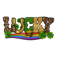 st patricks shamrock gold with rainbow | Teevron