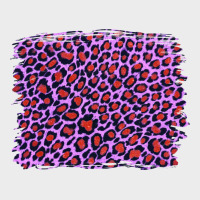 Lilac Leopard With Red Glitter Urban Hoodie | Teevron
