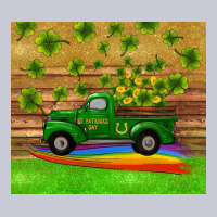 St Patricks Day Truck Shamrock With Rainbow Tumbler Heavyweight Hoodie | Teevron