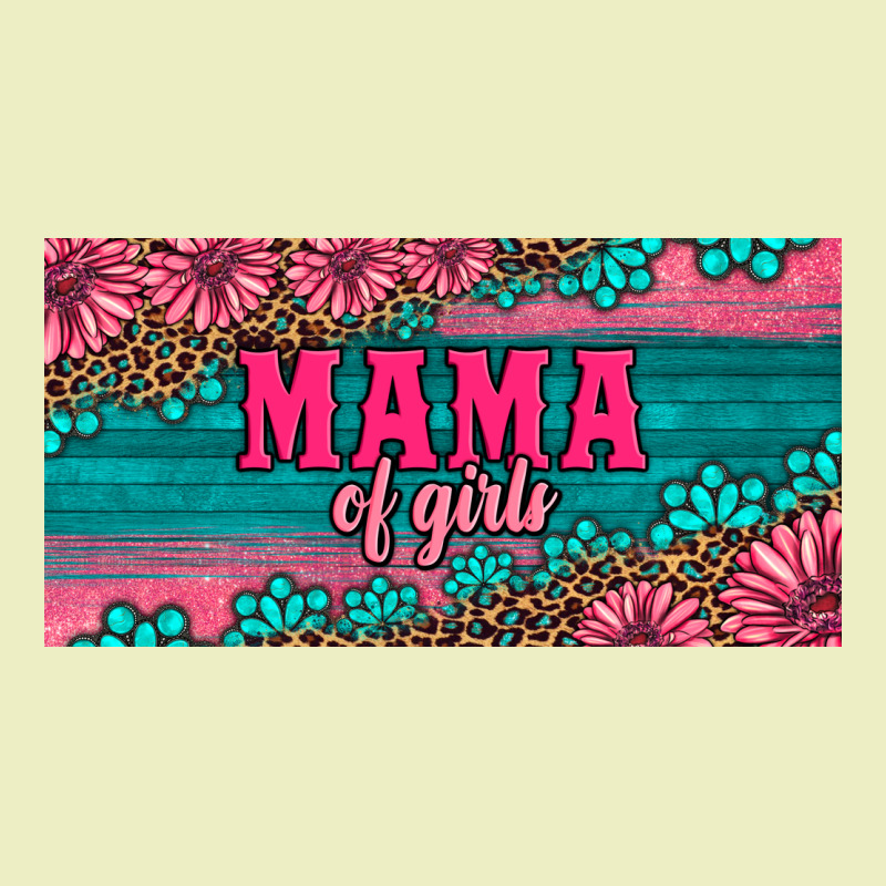 Pink Roses Mama Of Girls License Plate Urban Hoodie by Artiststas | Teevron