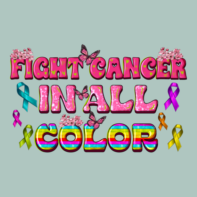 Fight Cancer In All Color Premium Sweatshirt by texasbilliewilder | Teevron