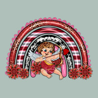 Valentine's Day Cupid Rainbow Heavyweight Hoodie | Teevron
