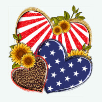 America Heart And Sunflower Premium Hoodie | Teevron