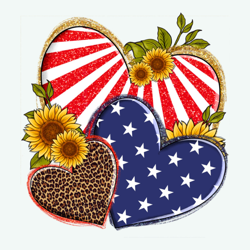America Heart And Sunflower Premium Hoodie by Artiststas | Teevron