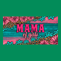 Pink Roses Mama Of Girls License Plate Urban Hoodie | Teevron
