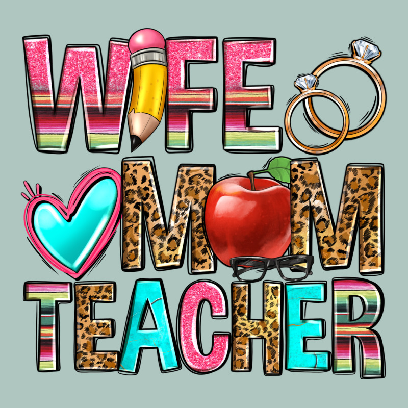 Wife Mom Teacher Premium Sweatshirt by Zillion Design Studio | Teevron