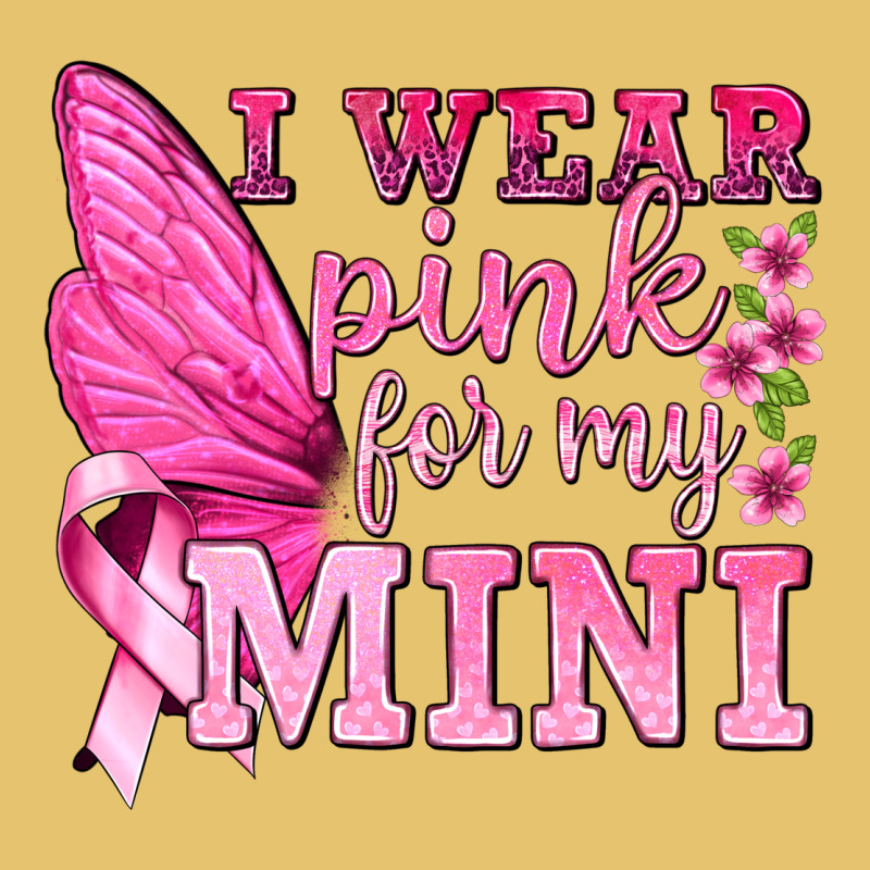 I Wear Pink For My Mini With Butterfly Premium Sweatshirt by texasbilliewilder | Teevron