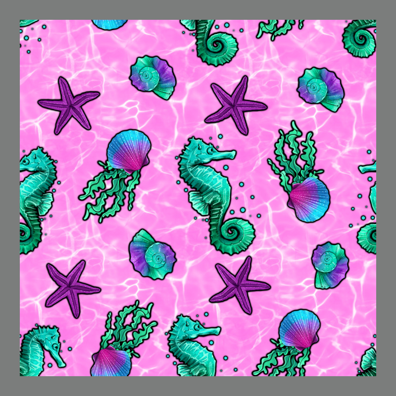 Summer Ocean Seamless Pattern Premium Hoodie by BundleAndBundleShop | Teevron