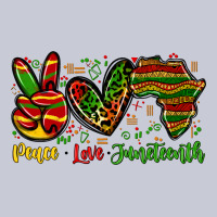 Peace Love Juneteenth Heavyweight Hoodie | Teevron