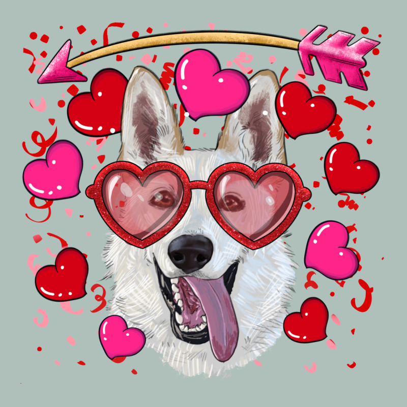 Valentine's Day  White Shepherd Heavyweight Hoodie by RanaPortraitStore | Teevron