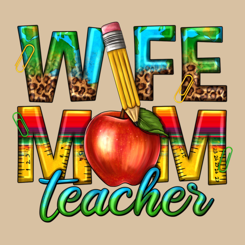 Wife Mom Teacher Heavyweight Hoodie by texasbilliewilder | Teevron