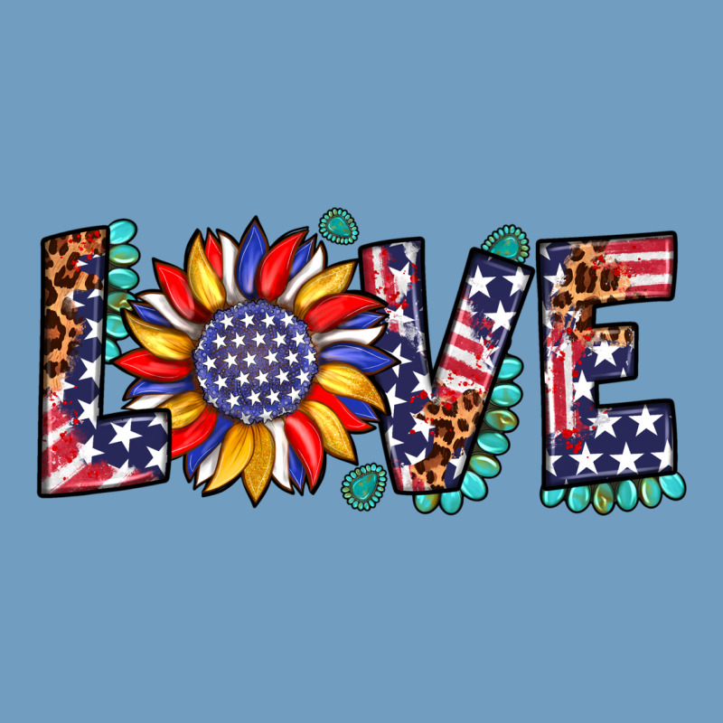 Love Sunflower Usa Flag Leopard Urban Heavy Tee by Artiststas | Teevron