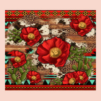 Red Flower And Cactus With Cowhide And Aztec Urban Hoodie | Teevron