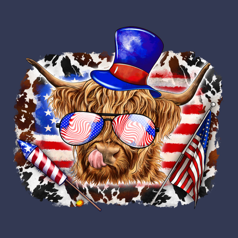 4th Of July Cow Heavyweight Hoodie by texasbilliewilder | Teevron