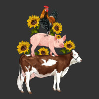 western farm life cow pig rooster with sunflowers | Teevron