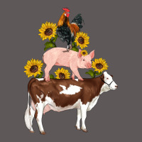 Western Farm Life Cow Pig Rooster With Sunflowers Premium Hoodie | Teevron