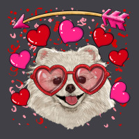 Valentine's Day White Pomeranian Heavyweight Hoodie | Teevron