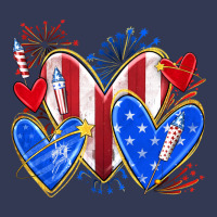 4th Of July Hearts Heavyweight Hoodie | Teevron