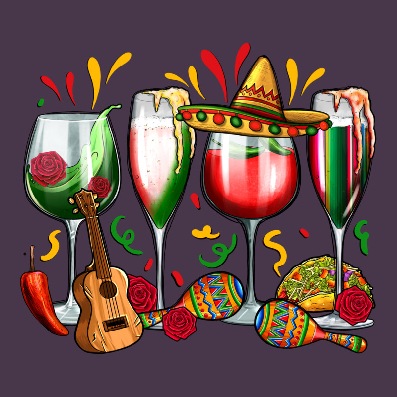 Mexico Wine Glasses Heavyweight Hoodie by Zillion Design Studio | Teevron