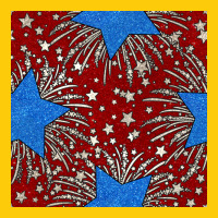 Glitter 4th Of July Seamless Pattern Premium Hoodie | Teevron
