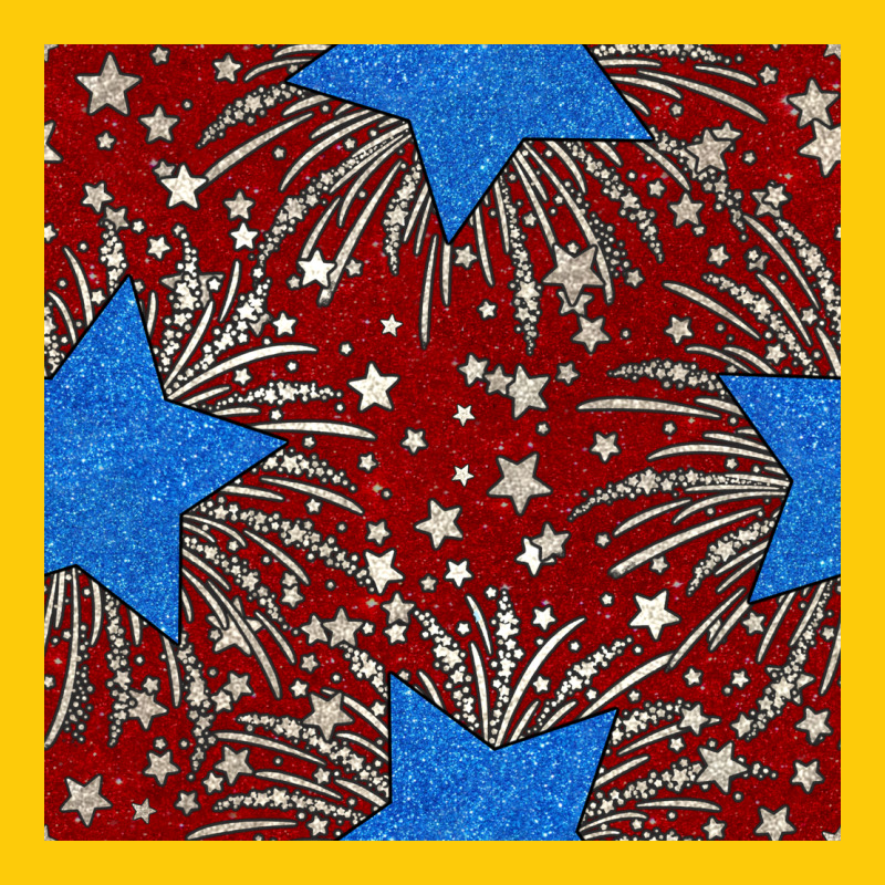 Glitter 4th Of July Seamless Pattern Premium Hoodie by BundleAndBundleShop | Teevron