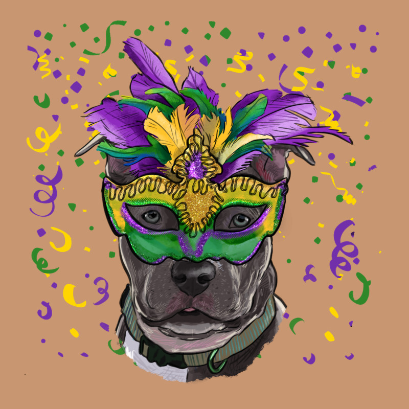 Mardi Gras  Mask Pitbull Heavyweight Hoodie by RanaPortraitStore | Teevron