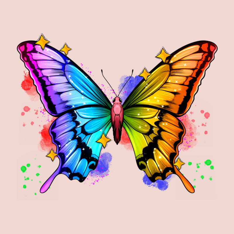 Rainbow Butterfly Premium Sweatshirt by Zillion Design Studio | Teevron
