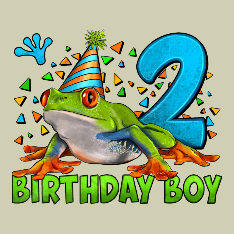 Birthday Boy Frog Age 2 Heavy Core Tee by LillyAllenDesigns | Teevron