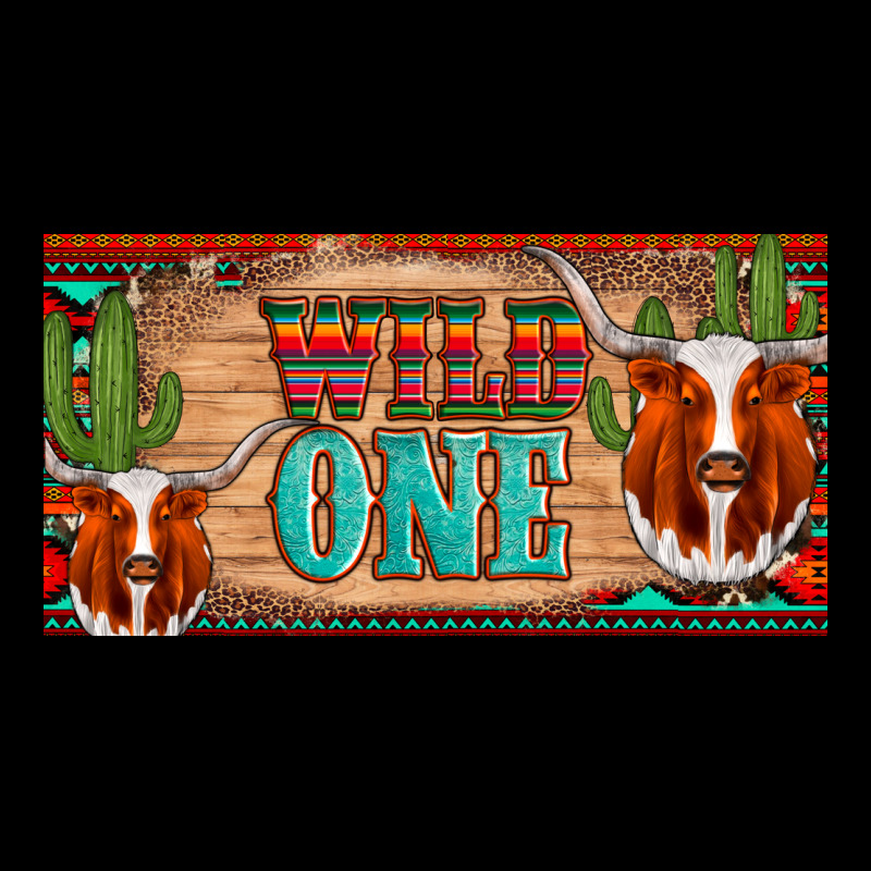 Texas Longhorn Wild One Cactus Licanse Plate Urban Hoodie by Artiststas | Teevron