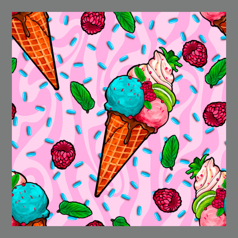Ice Cream Seamless Pattern Premium Hoodie by BundleAndBundleShop | Teevron
