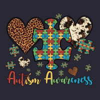 Autism Awareness Leopard Cowhide Herts Puzzle Vintage Tee | Teevron